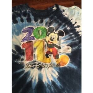 Disney Mickey Mouse Disneyland 2011 Tye Dye Sz 2XL